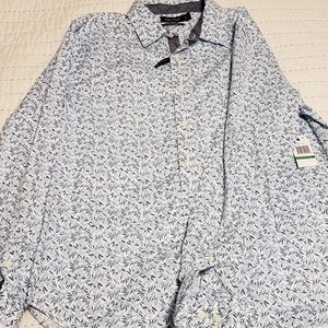 Mens Nautica Long Sleeve Button Up